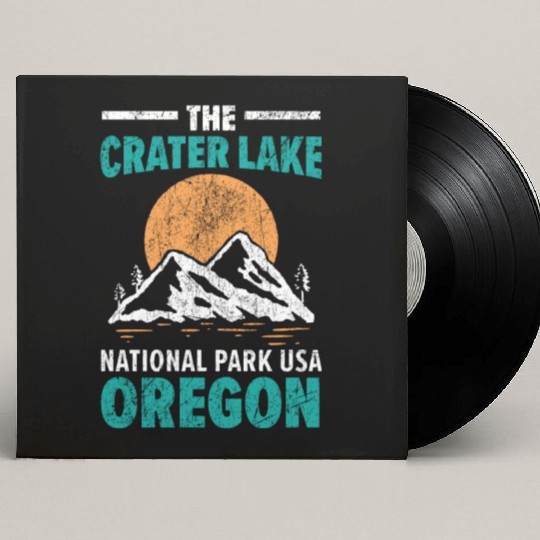 The Crater Lake National Park USA Oregon America Custom Vinyl Record Sleeves