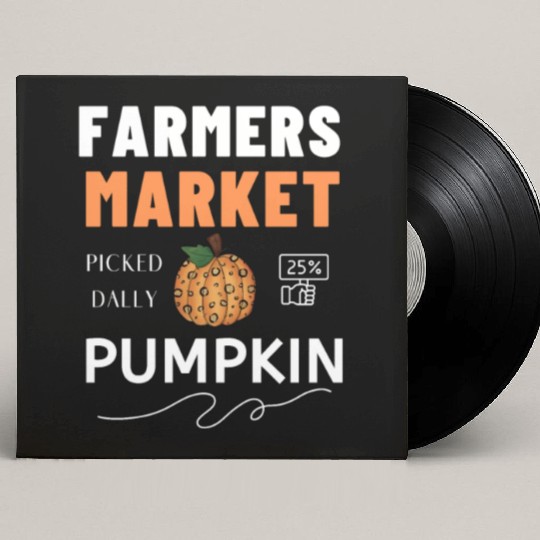 Farmers Market Pumpkin Custom Vinyl Record Sleeves