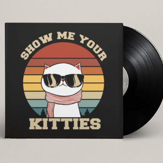 Show me your Kitties Cat Lover Custom Vinyl Record Sleeves