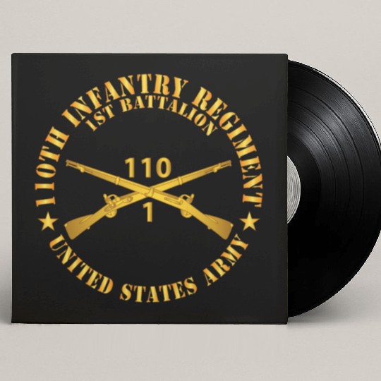 Army 1st Battalion 110th Infantry Regiment Br X 30 Custom Vinyl Record Sleeves