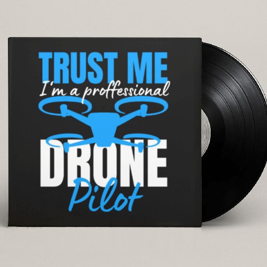 Drone Drone Pilot Drone Operator Quadrocopter Custom Vinyl Record Sleeves