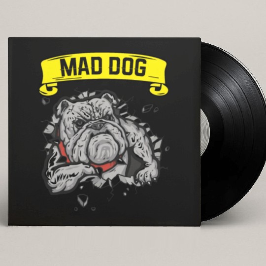 Mad dog pitbill lover Custom Vinyl Record Sleeves