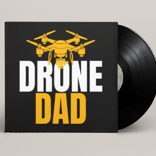 Drone Dad Drone Pilot Drone Operator Quadcopter Custom Vinyl Record Sleeves