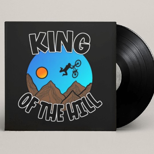 King Of The Hill - Cyclist Gift Custom Vinyl Record Sleeves