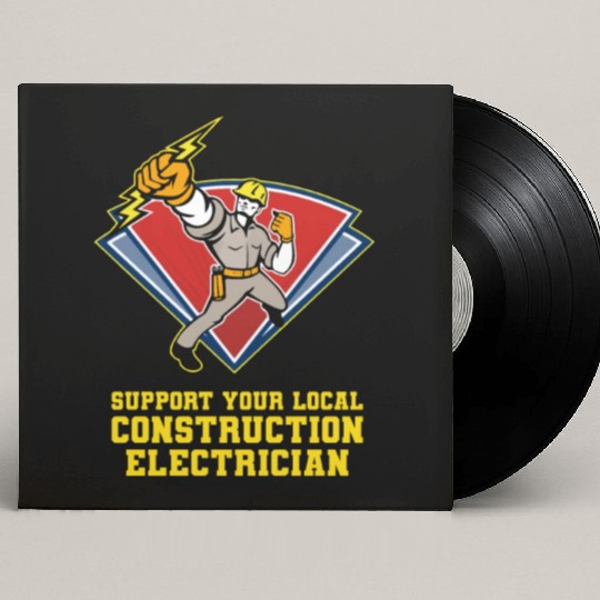 Electrician Electrical Engineer Lineman Custom Vinyl Record Sleeves