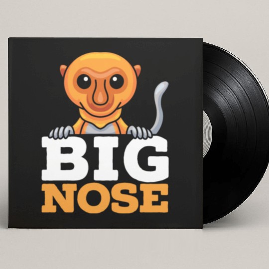 Big Nose Proboscis Monkey Ape Wildlife Zookeeper Custom Vinyl Record Sleeves
