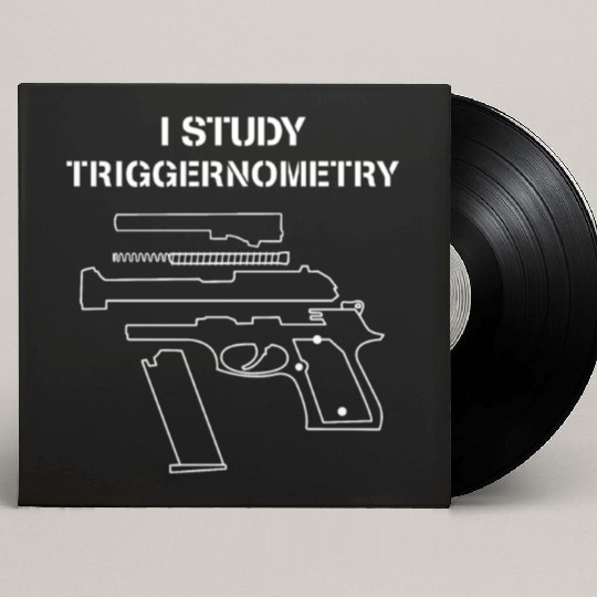 I Study Triggernometry - Gun Owner Lover Custom Vinyl Record Sleeves