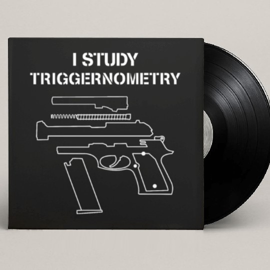 I Study Triggernometry - Gun Owner Lover Custom Vinyl Record Sleeves