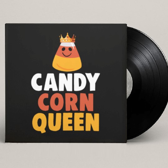 Candy Corn Queen Halloween Trick Or Treat Custom Vinyl Record Sleeves