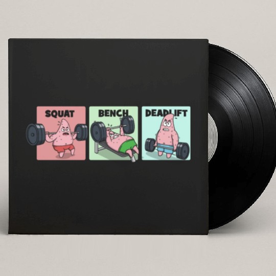 Majin Buu vs Patrick - Funny Anime Gym Custom Vinyl Record Sleeves