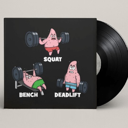 Majin Buu vs Patrick - Funny Anime Gym Custom Vinyl Record Sleeves