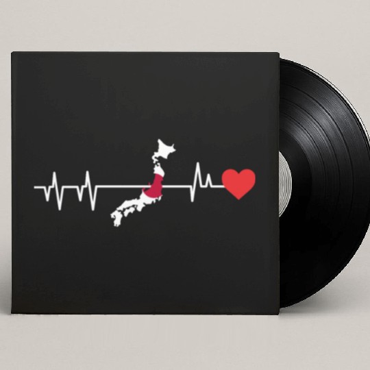 Japan Heartbeat Gift Custom Vinyl Record Sleeves