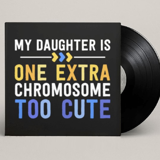 Family Down Syndrome Awareness for Dad Mom Extra Custom Vinyl Record Sleeves