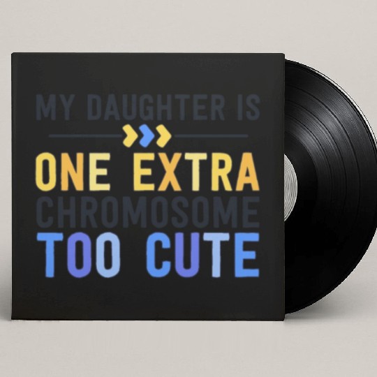 Family Down Syndrome Awareness for Dad Mom Extra Custom Vinyl Record Sleeves