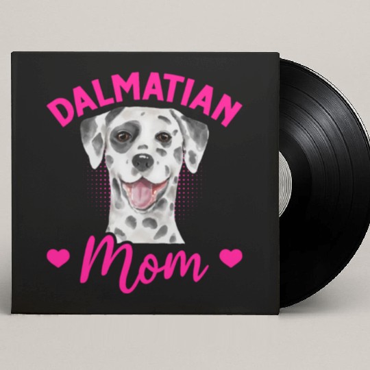 Dog Lover Puppy Cute Dalmatian Mom Custom Vinyl Record Sleeves