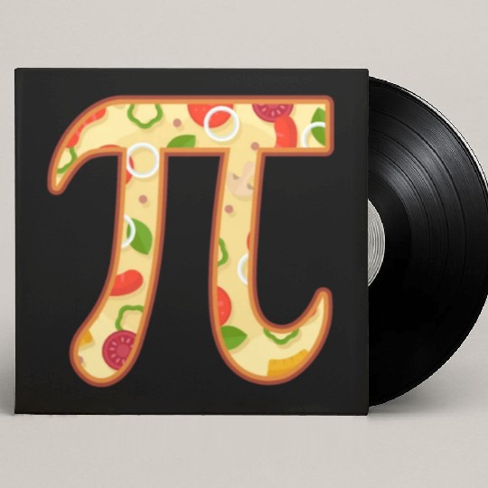 Pizza Pi Day Pizza Eater Italian Mathematician Custom Vinyl Record Sleeves