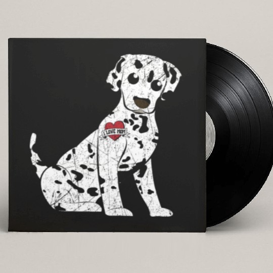 Spot Squad Dalmatian Owner Dog Lover Mothers Day Custom Vinyl Record Sleeves