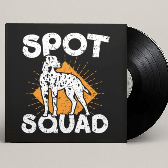 Spot Squad Paw Love Puppy Breeder Dalmatian Dog Custom Vinyl Record Sleeves