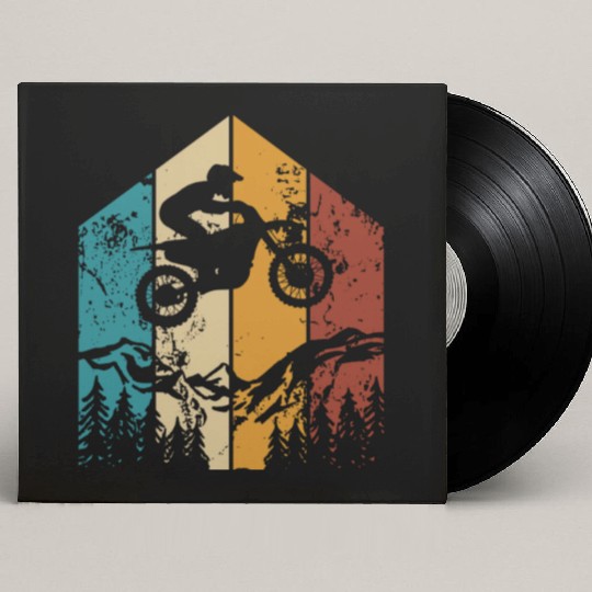 Dirt Bike Rider Motocycle Freestyle Motocross Custom Vinyl Record Sleeves