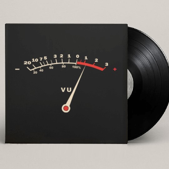 Volume VU Meter Custom Vinyl Record Sleeves