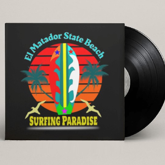 el matador state beach surfing paradise Custom Vinyl Record Sleeves