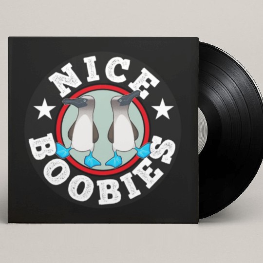 Blue Footed Booby Bird Funny Gift Custom Vinyl Record Sleeves