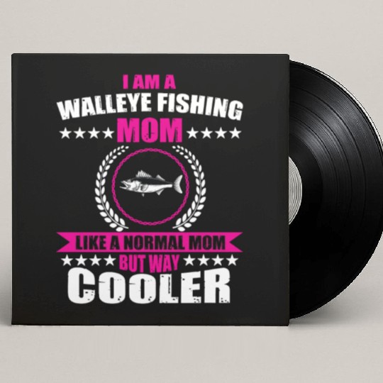 Walleye Fishing Mom For Women Custom Vinyl Record Sleeves