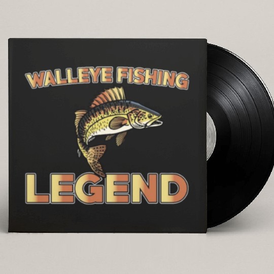 Great Walleye Fishing Legend Custom Vinyl Record Sleeves