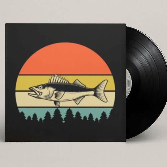 Walleye Fishing Custom Vinyl Record Sleeves