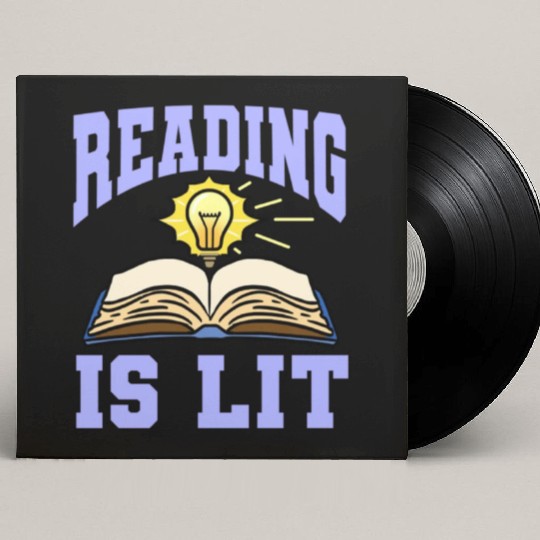 Reading Is Lit For Book Lover Custom Vinyl Record Sleeves