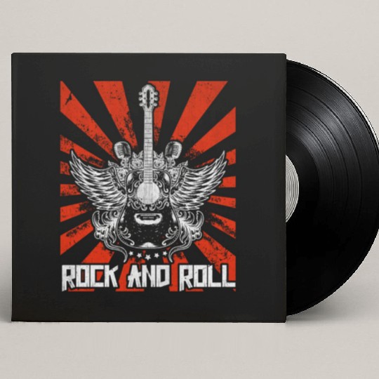 Guitar Musician Guitarist Rock and Roll Custom Vinyl Record Sleeves