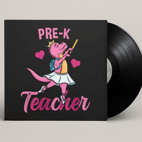 Pre-K Teacher Ballet Back To School Girls Custom Vinyl Record Sleeves