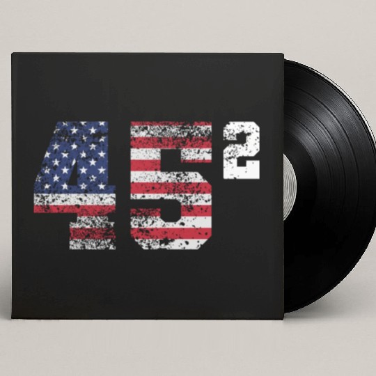 Trump 45 Squared Republican Custom Vinyl Record Sleeves