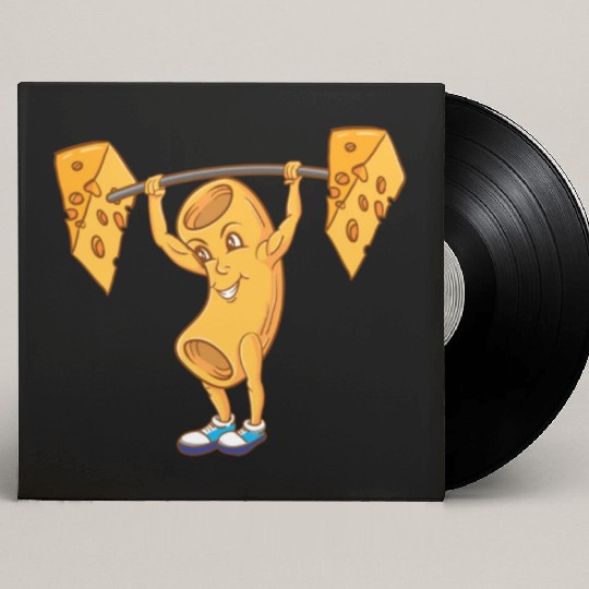 Macaroni Cheeselifting For Macaroni Cheese Lover Custom Vinyl Record Sleeves