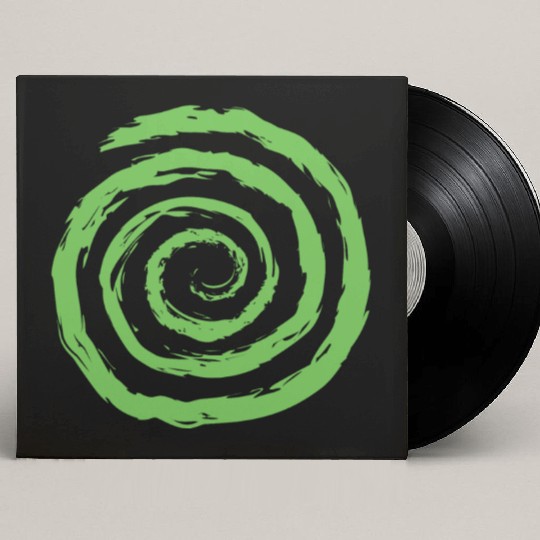Geometric Shapes. Circle Spiral Shape Custom Vinyl Record Sleeves