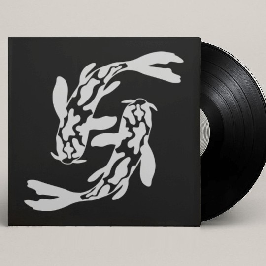 design 2 koi fish Custom Vinyl Record Sleeves