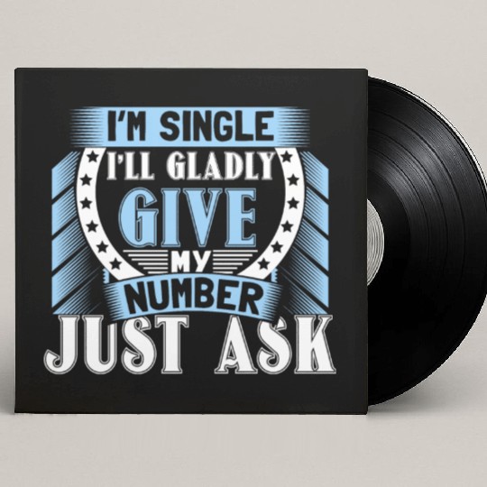 Single Independent Relationship Status Gift Idea Custom Vinyl Record Sleeves