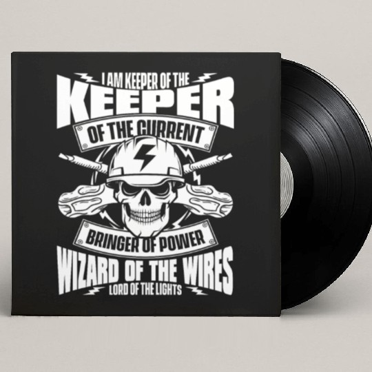 Electrician Electrical Engineer Lineman Custom Vinyl Record Sleeves