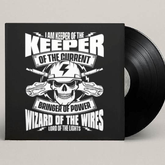 Electrician Electrical Engineer Lineman Custom Vinyl Record Sleeves