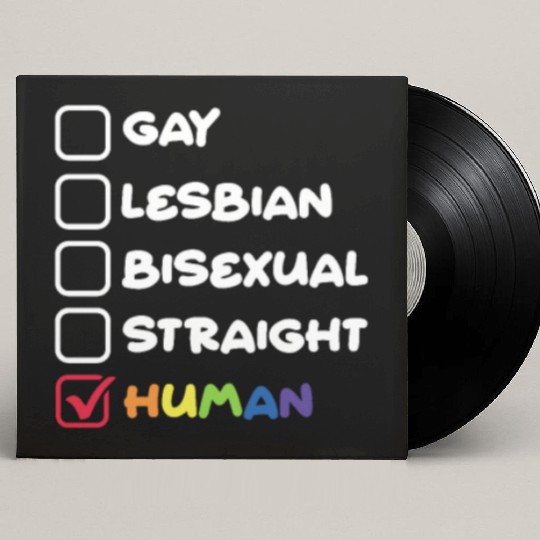 Gay Lesbian Bisexual Straight Human Custom Vinyl Record Sleeves