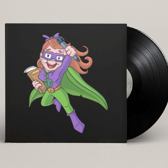 Superhero Teacher Custom Vinyl Record Sleeves