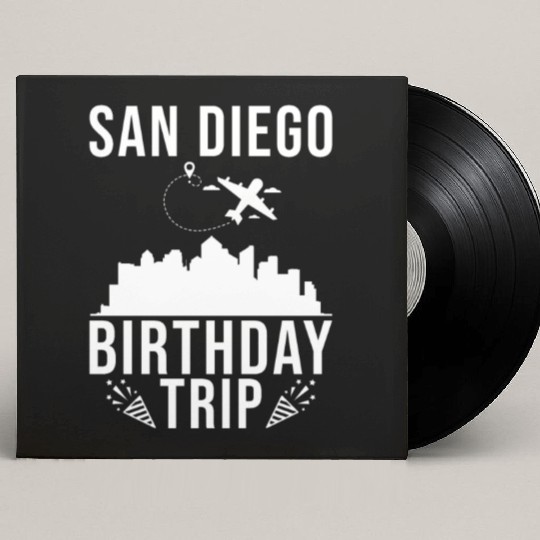 San Diego Birthday Trip San Diego Custom Vinyl Record Sleeves