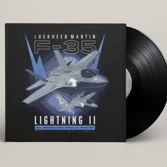 F-35 Lightning Ii 5Th Gen Stealth Fighter Custom Vinyl Record Sleeves