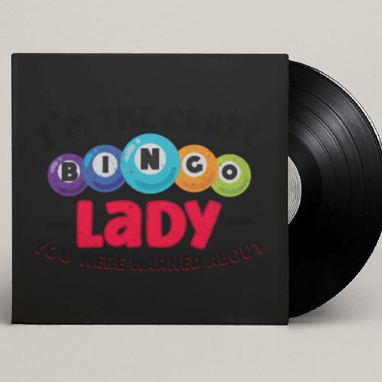 Bingo Card Game Grandma Bingo Player Bingo Cards Custom Vinyl Record Sleeves