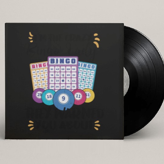 Bingo Card Game Grandma Bingo Player Bingo Cards Custom Vinyl Record Sleeves