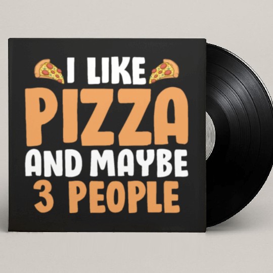 Funny Cheese Pizza Custom Vinyl Record Sleeves