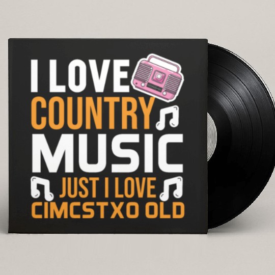 I love Country Music Custom Vinyl Record Sleeves
