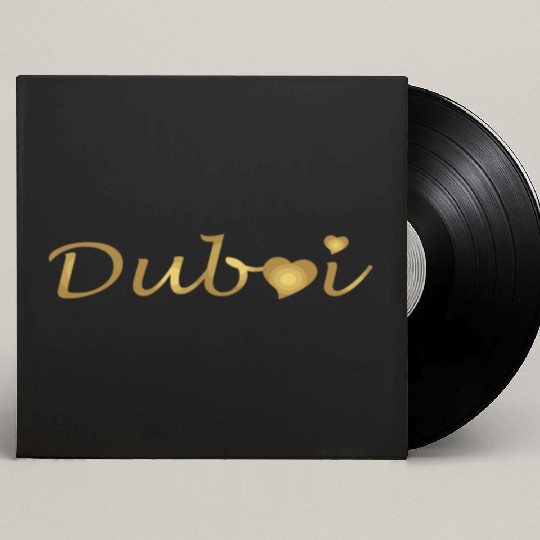 I Love Dubai Luxury Life My Golden Heart Is With D Custom Vinyl Record Sleeves