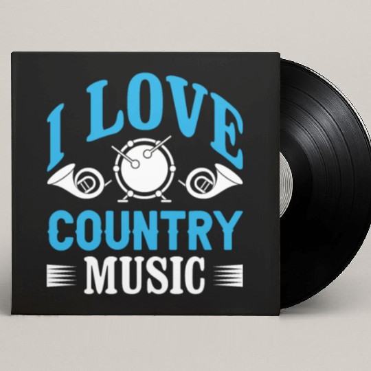 I love Country Music Custom Vinyl Record Sleeves