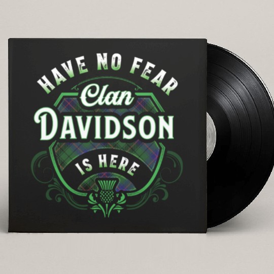 Funny Scottish Clan Davidson Tartan Have No Fear Custom Vinyl Record Sleeves